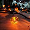 Waterproof LED Halloween Rattan String Lights - Spider & Bat Design for Outdoor Decoration