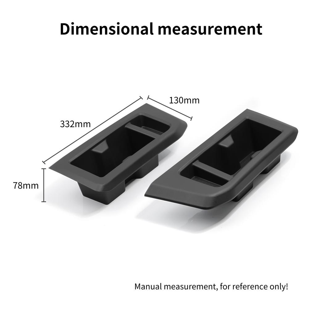 SMABEE for Toyota Land Cruiser Prado 2024 250 J250 LC250 7seat Third Row Water Cup Holder Storage Box Shock-Absorbing Tray