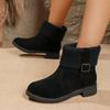 Snow Boots Women  Autumn Winter Fashionable Versatile Round Toe Women's Shoes Simple Comfortable Women's Short Boots