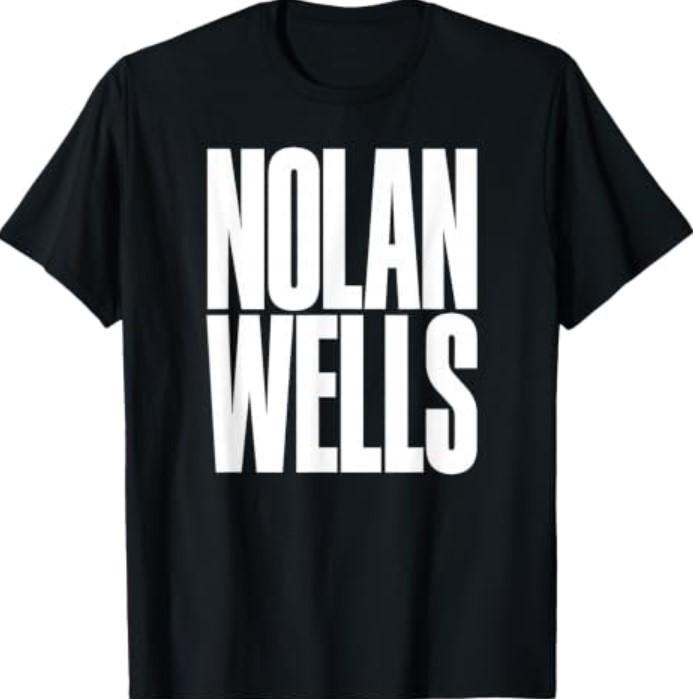 Nolan Wells Name Bold Lettering T-Shirt