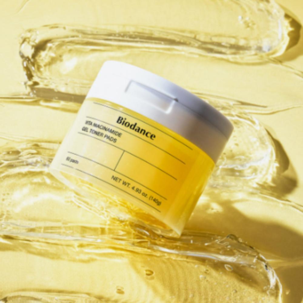 Biodunce Vita Niacinamide Gel Toner Pads — Осветляющий и Увлажняющий Ежедневный Уход (60 листов)
