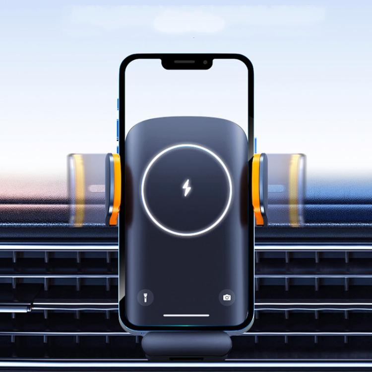 Smart Induction Wireless Charger Car Cell Phone Holder Solar Fast Charging Air Vent Navigation Stand