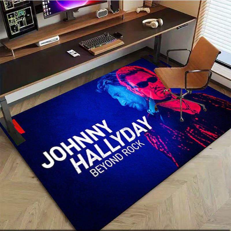Johnny Hallyday Beyond Rock: The Complete CollectionOffice Mat Perfect for Home Decor Office Desk Chair Rugs Chair Carpet for office Polyest