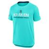 Seattle Kraken 2025/26 Authentic Pro Rink Tech NHL T-Shirt Aqua