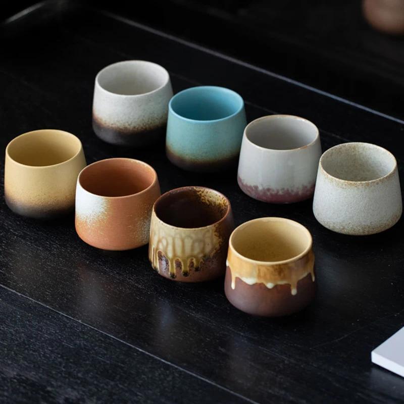 Cana Ceramică Japoneză Vintage Ceramică Brută Băutură Singură Gătit Ceai În Jurul Sobei Ceașcă de Cafea Cadouri pentru Casă Birou