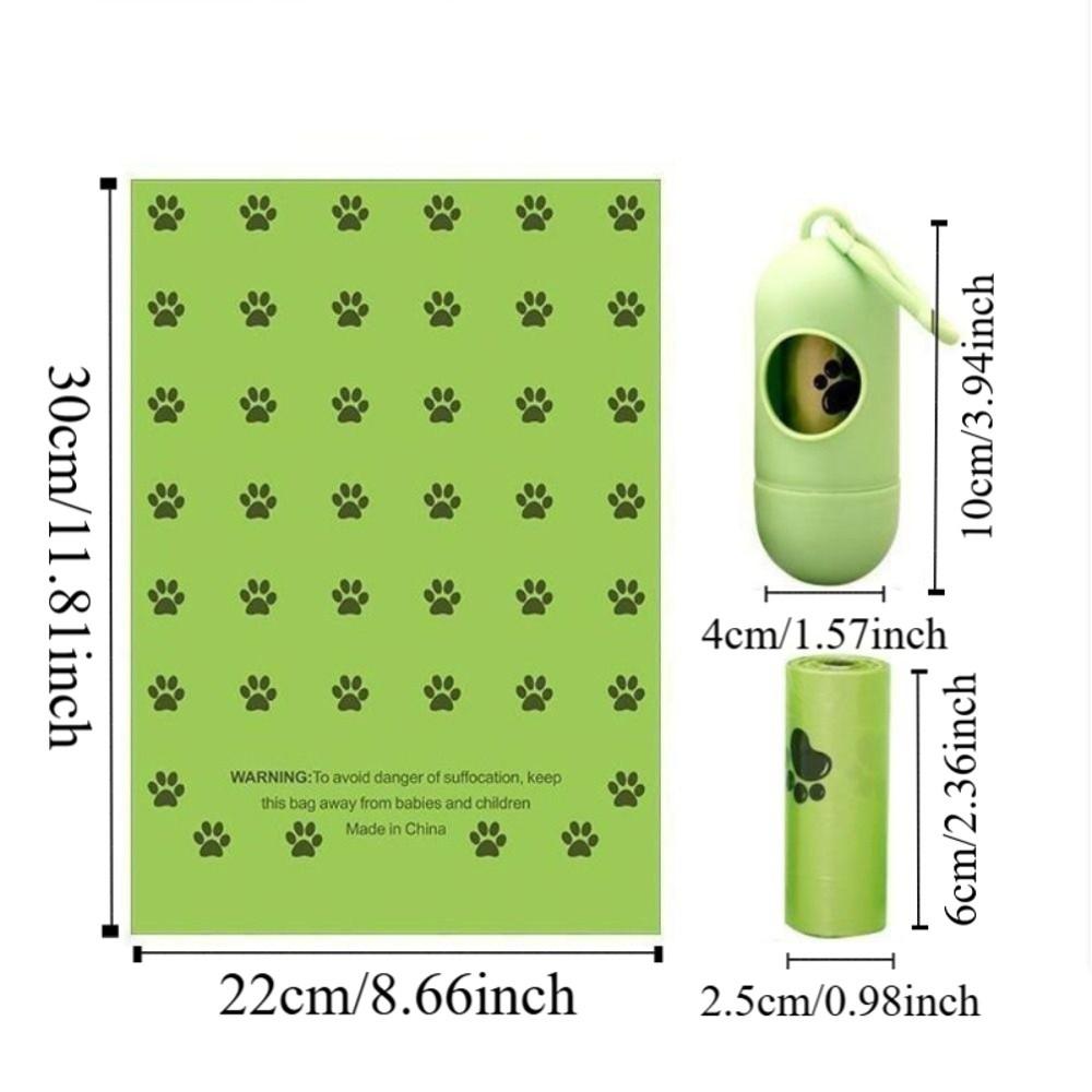 EPI Biodegradable Dog Poop Bags with Dispenser Trash Bag Cat Waste Bags Dog Cleaning Supplies