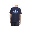 Adidas Originals Sports Lifestyle SS25 Fashion Breathable Outdoor Casual Short Sleeve T-Shirt Unisex T-Shirts Navy-Blue KC3120