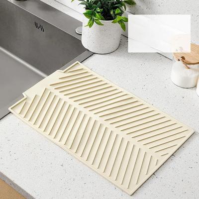 Tapis d'égouttage en silicone Tapis d'égouttage pliable Tapis d'égouttage Coussin d'égouttage Écologique Antidérapant Tapis d'égouttage Résistant à la chaleur Pot