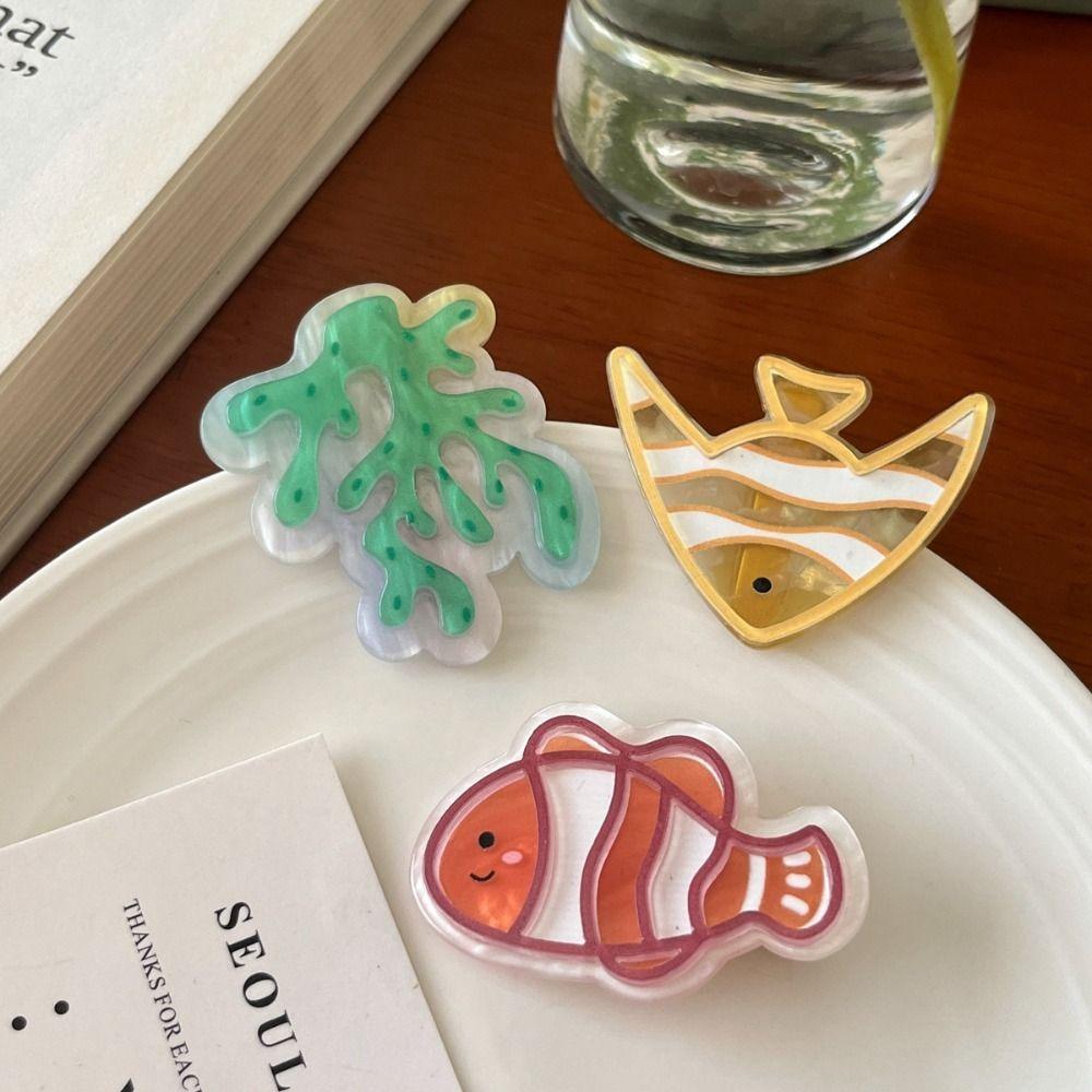 Cartoon Starfish Hair Clips Little Fish Barrette New Ocean Series Hairpin Girls