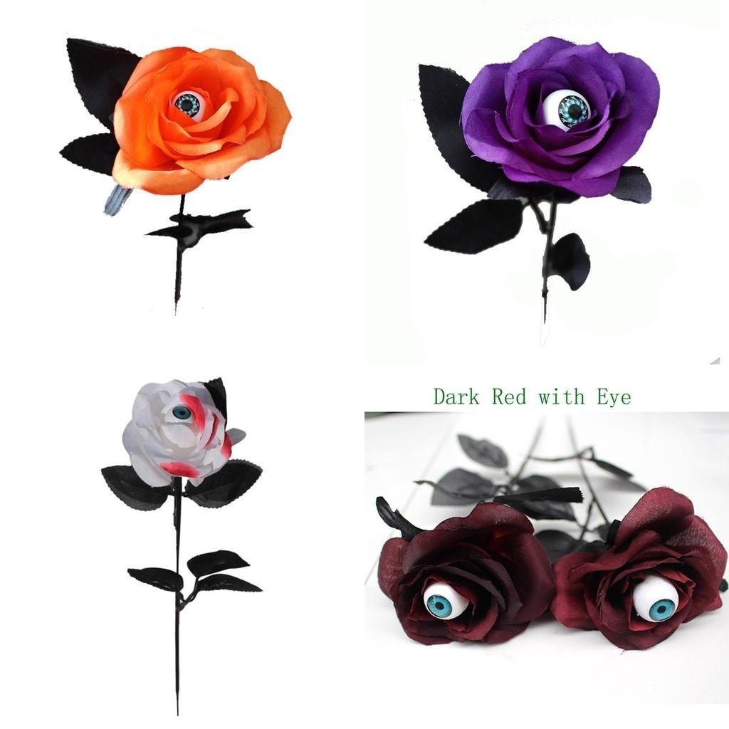 Künstliche Simulationsrosen mit gruseligen Augäpfeln für Partyrequisiten
