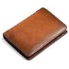 Oil-wax Leather Men's Short Wallet Genuine Anti-magnetic Multi-card RFID Card Head Layered
