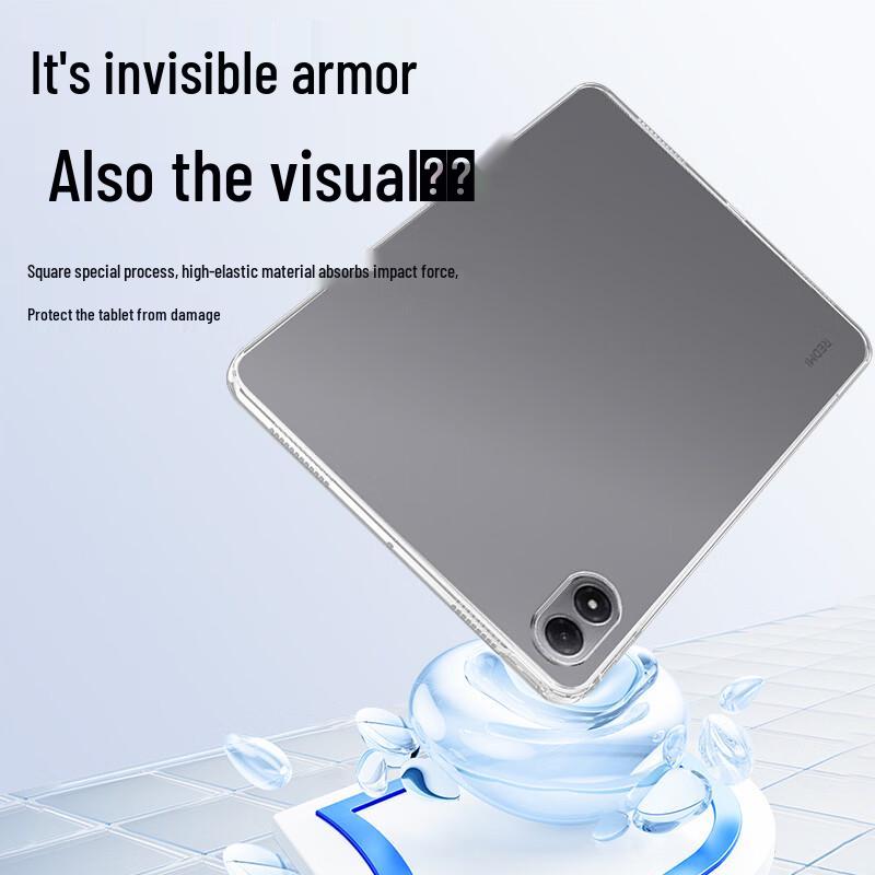 Kulefeng Průhledný TPU kryt pro Redmi Pad 2 Pro 12,1 palce