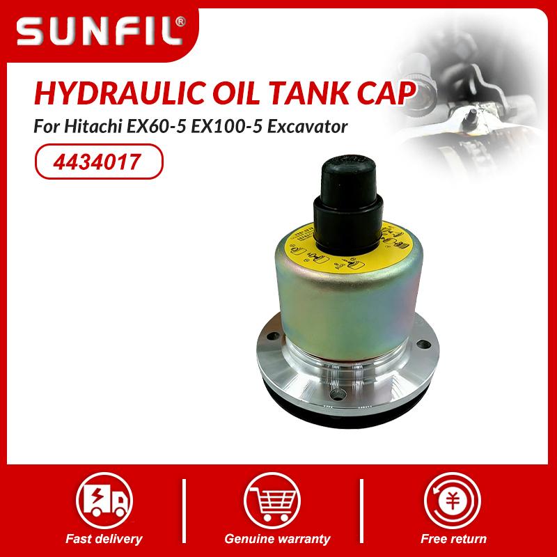 Hydraulic Oil Tank Cap 4434017 for Hitachi EX60-5 EX100-5 EX120-5 EX200-5 EX230-5 EX300-5