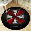 1ks Kruhový koberec s logem Umbrella Corporation - Domácí dekorace, Kulatý koberec do kanceláře, Venkovní dárková rohožkaRC2810