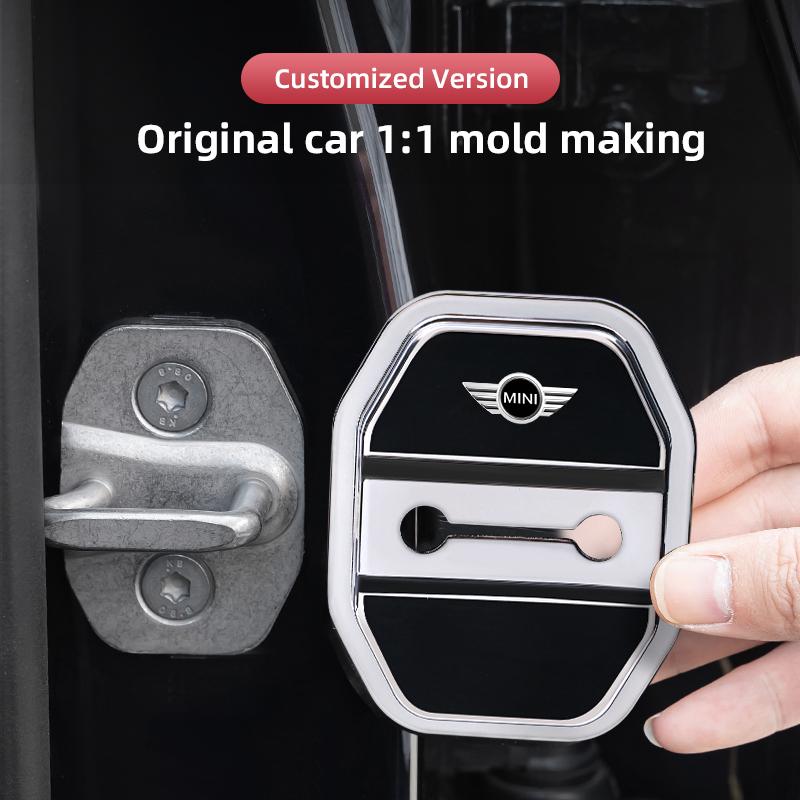 4Pcs TPU Door Lock Buckle Protective Cover For BMW Mini Works Cooper F54 F55 F56 F57 F60 R50 R52 R53 R55 R56 R57 R58 R59 R60 R61 czujm33