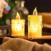 Flameless Candles Crystal LED Tealight Candle 24X Flashing Battery-Powered LED Small Candles Suitable For Weddings Dining Tables
