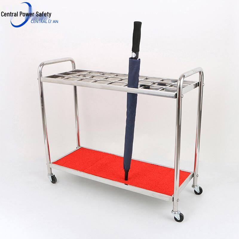 24-Slot Stainless Steel Umbrella Stand