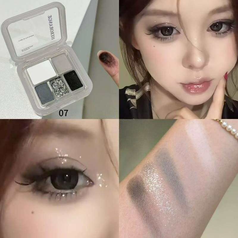 Eyeshadow Palette Matte Pearlescent Delicate Five-color Eyeshadow Eye Makeup Cosmetics