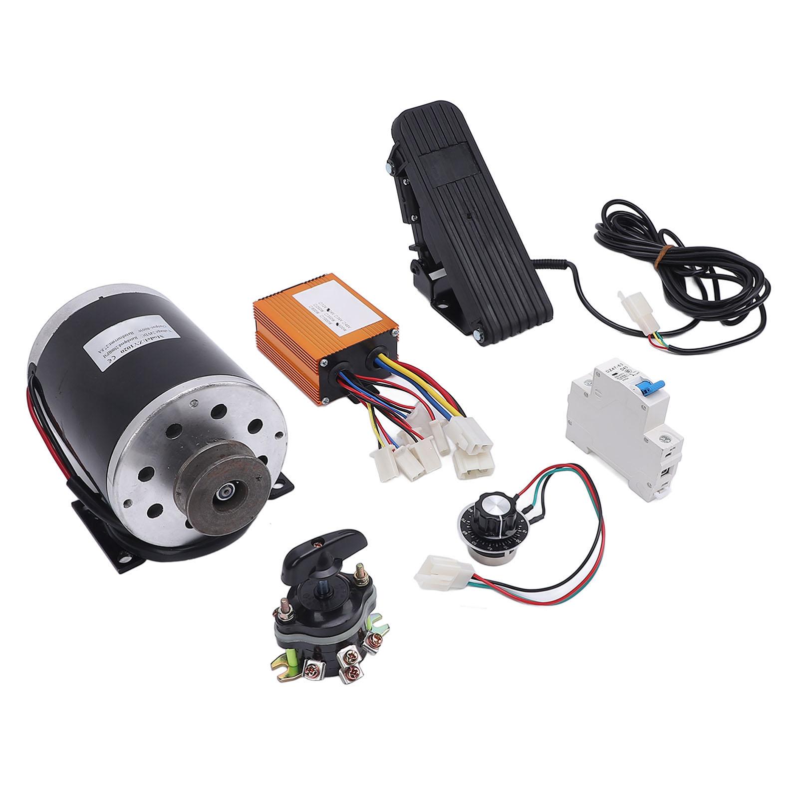 

Cycle Modification Kit 24V 500W Cycle Brushed Direct Current Motor Controller Foot Accelerator Fuse Switch Speed