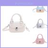 Trendige Mini-Schultertasche im koreanischen Stil für Jungen und Mädchen in stilvollen Unifarben