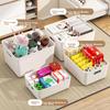 Jiadu Desktop Storage Box, Snack Cosmetics Miscellaneous Storage Basket, Household Kitchen Organizer Box, Wardrobe Storage Basket Container