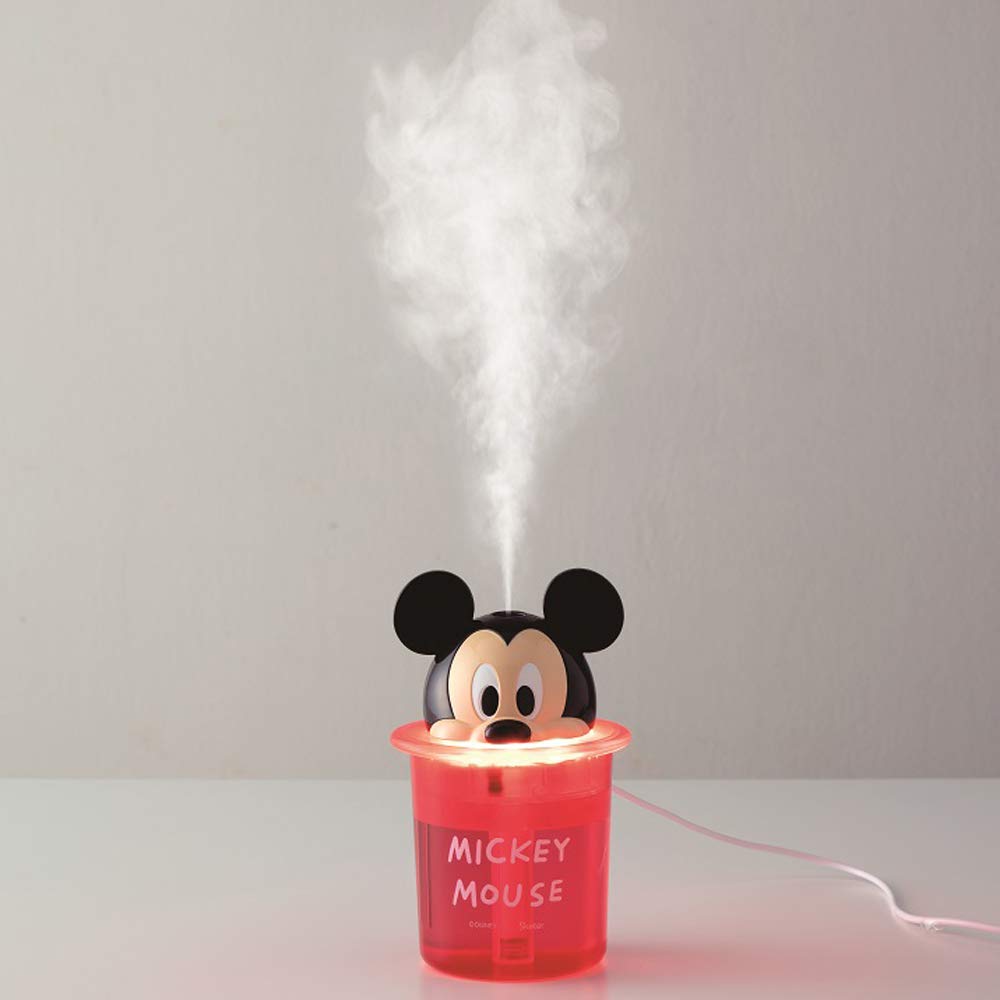 Skater Humidifier Ultrasonic USB Powered Glowing Tabletop Die Cut Mickey Mouse Disney TST1D