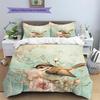 Flower Bird Pattern Bedding Quilt Set  Home Decoration  Gift (1 * duvet cover + 2 * pillowcase  without core)