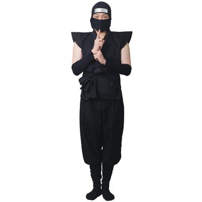 Clearstone Cosplay Halloween Ninja Talla Traje Negro, Unisex, 3L,