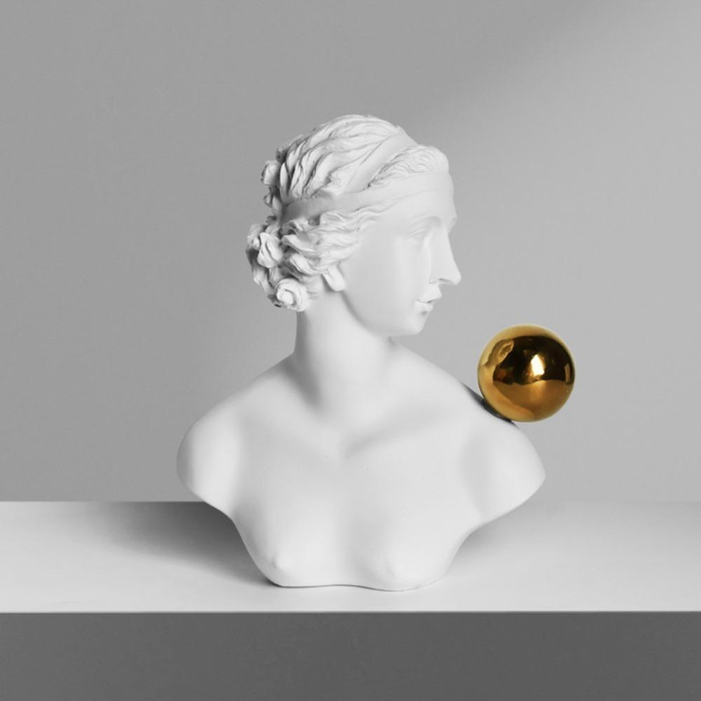Ancient Greek Figure Sculpture Ornaments Light Luxury Living Room Model Room Hotel Creative Nordic Style Aesthetic Decorations