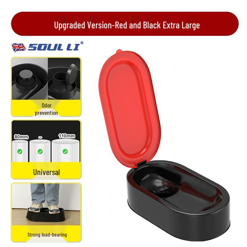 Jednorázový jednoduchý záchod: Přenosné klekátko pro renovaci nebo staveniště s plastovým sedátkem a umyvadlem.