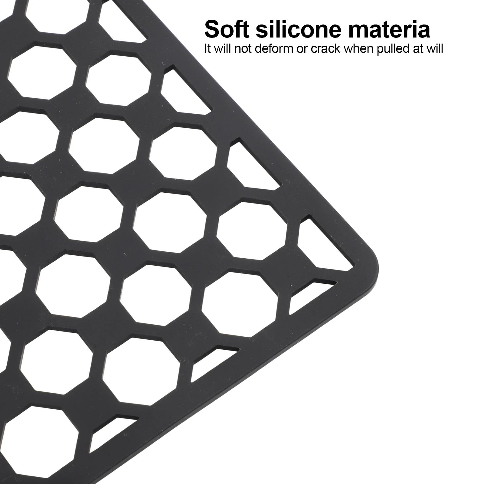 

For Dish Drying 29.6*44.8cm Non-Slip Sink Mat Heat Resistant Kitchen Mat Center Drain Openings Extra-Large Size A