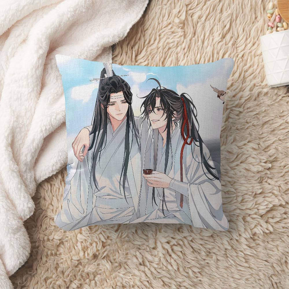 Anime Mo Dao Zu Shi Cushion Cover Inches Farmhouse Decor Home Throw Pillow Covers For Couch Decorations