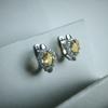 Silver Earrings with Citrine Nano 3.093ct (2189947)