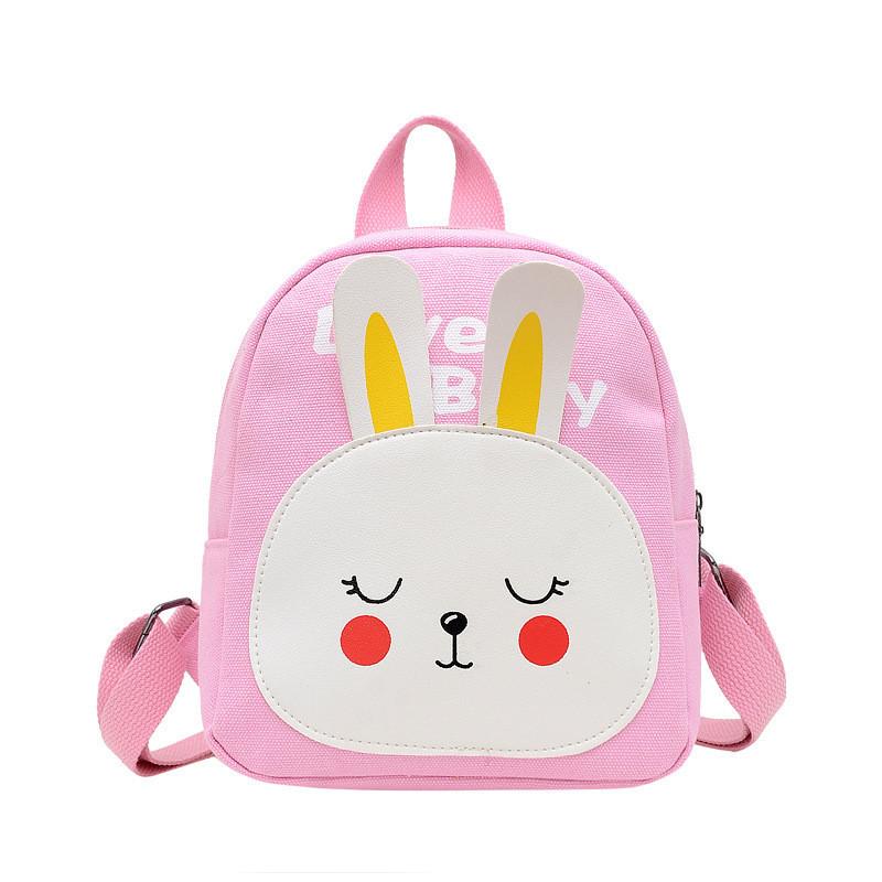 Stylish Breathable Durable Cartoon Animal Canvas Backpack For Toddlers