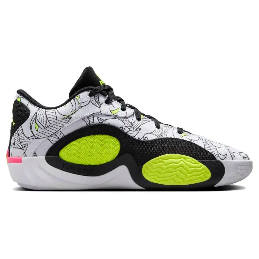 Air Jordan Tatum 2 PF Mommas Boy Herre Sneakers Hvit Volt Svart FZ8823-100
