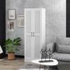 2-Door Cabinet Storage Cabinet with 5 Shelves, Contemporary Style, 60L X 36.5W X 175H