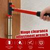 4 In 1 Hinge Gap Adjusting Tool Kit with Rubber Grip and Work Gloves Heavy Duty Hinge Gap Adjusting Hinge Wrench Heads Tools