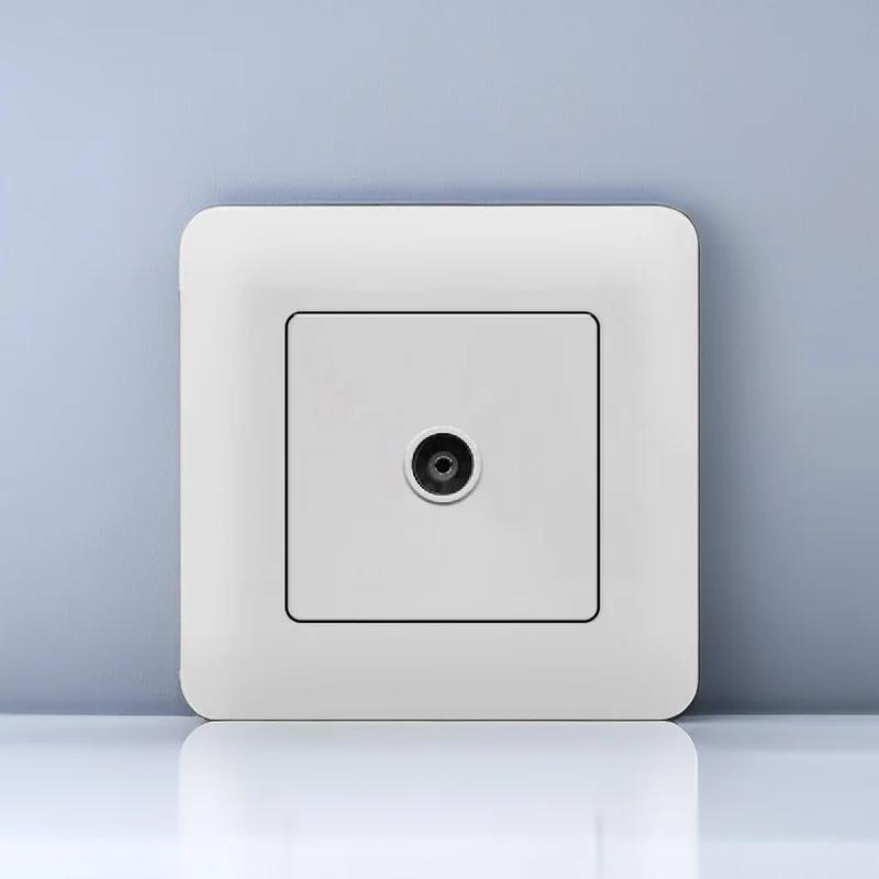 EU Standard Single Power Socket Switch Usb Wall Sockets Double Sockets 86 Type Wall Sockets TV Telephone Sockets