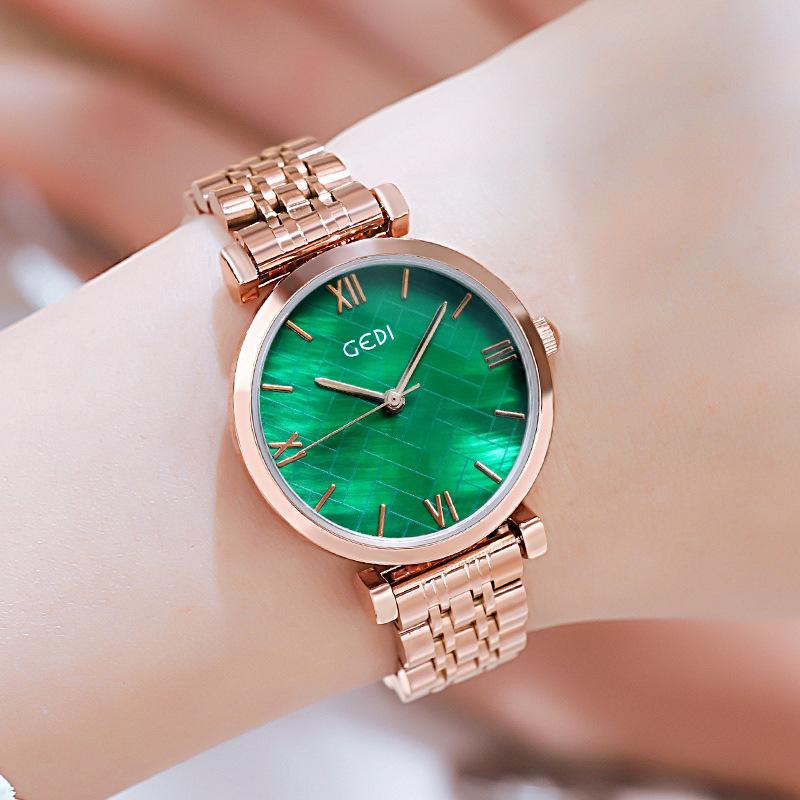 Steel Belt Watch Women'S Simple Temperament Fashion Versatile Waterproof Quartz Casual Watch
