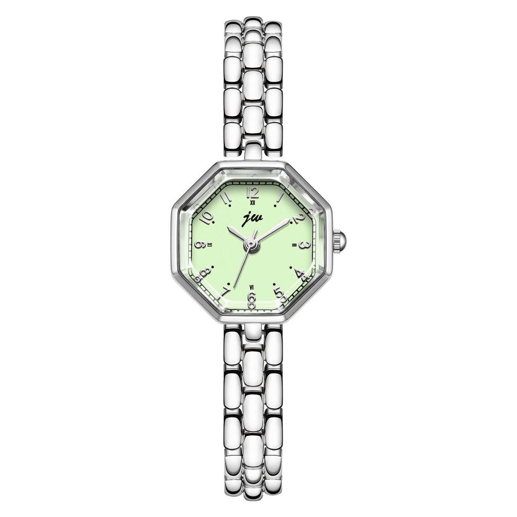 Gedi Women's Octagonal Quartz Watch with Steel Strap - Elegant Digital Scale, Light Luxury, Casual Style
