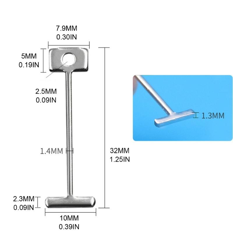 300Pcs 1/16" Replacement Steel Needles for Flooring Wall Tile Leveling System 1.4mm Leveler Replaceable Pin Reusable