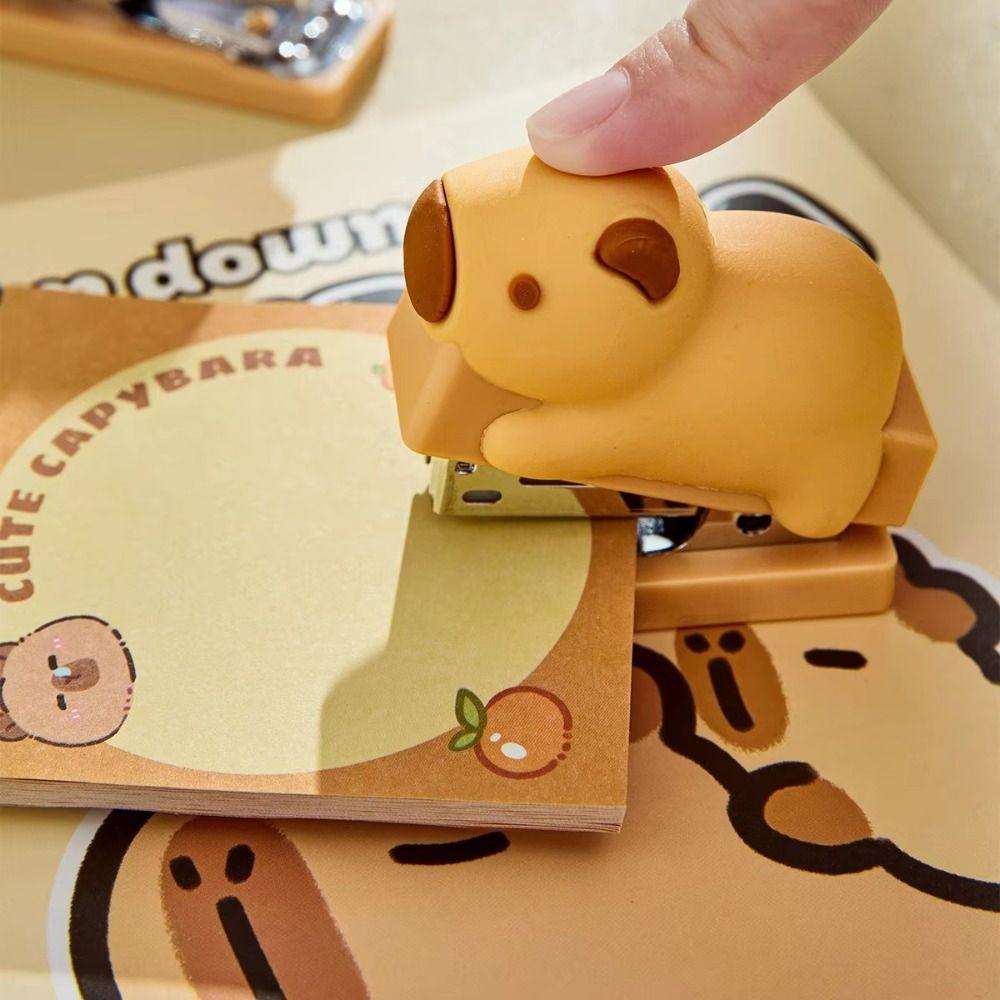 Paper Binding Capybara Stapler Set Effortless Bookbinding Machine  Fixing Tools