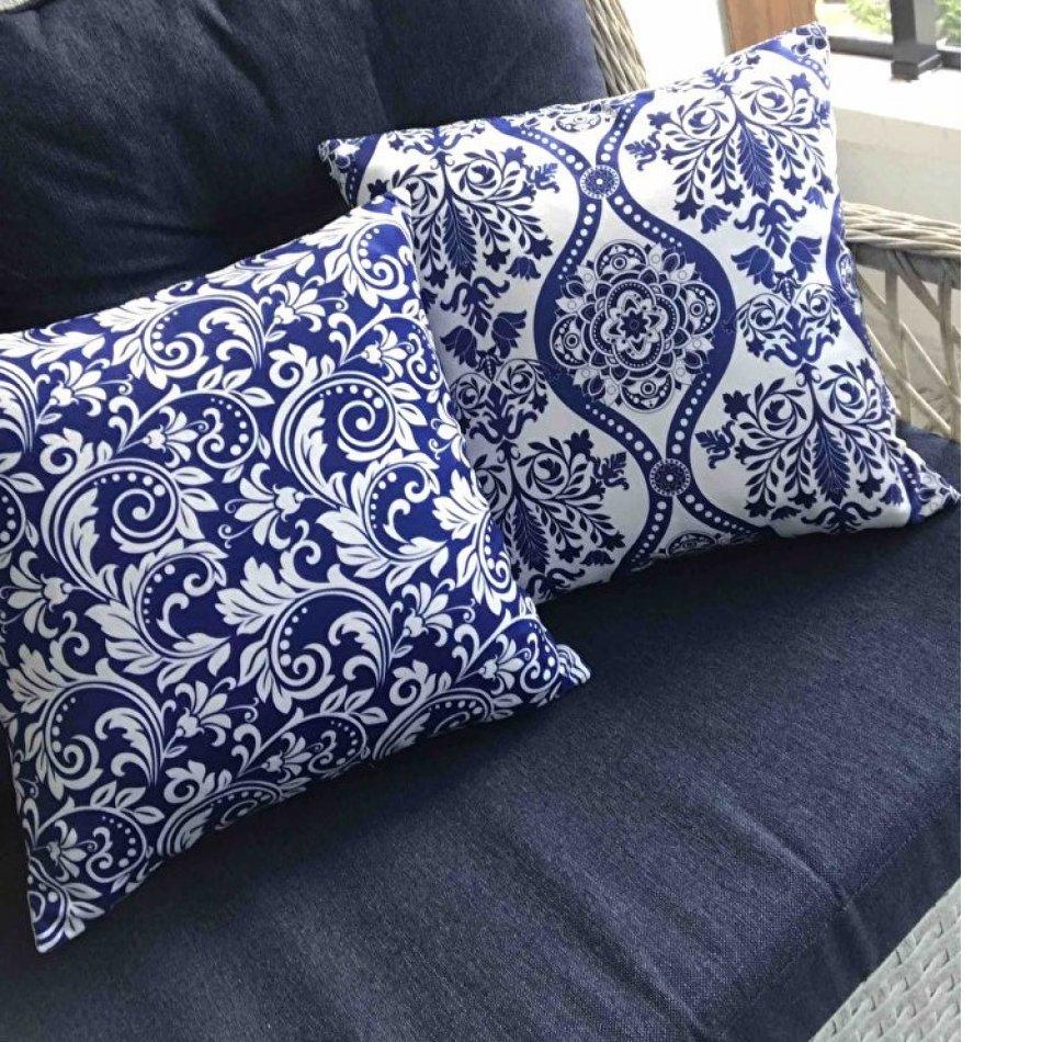 Digital bedruckter dekorativer Kissenbezug, 4-teilig, 43 x 43 cm