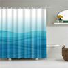 Tenda da Doccia Impermeabile con 12 Ganci Tende da Bagno Stampate Geometriche Classiche Tessuto in Poliestere Colorato Decorazione per Vasca da Bagno