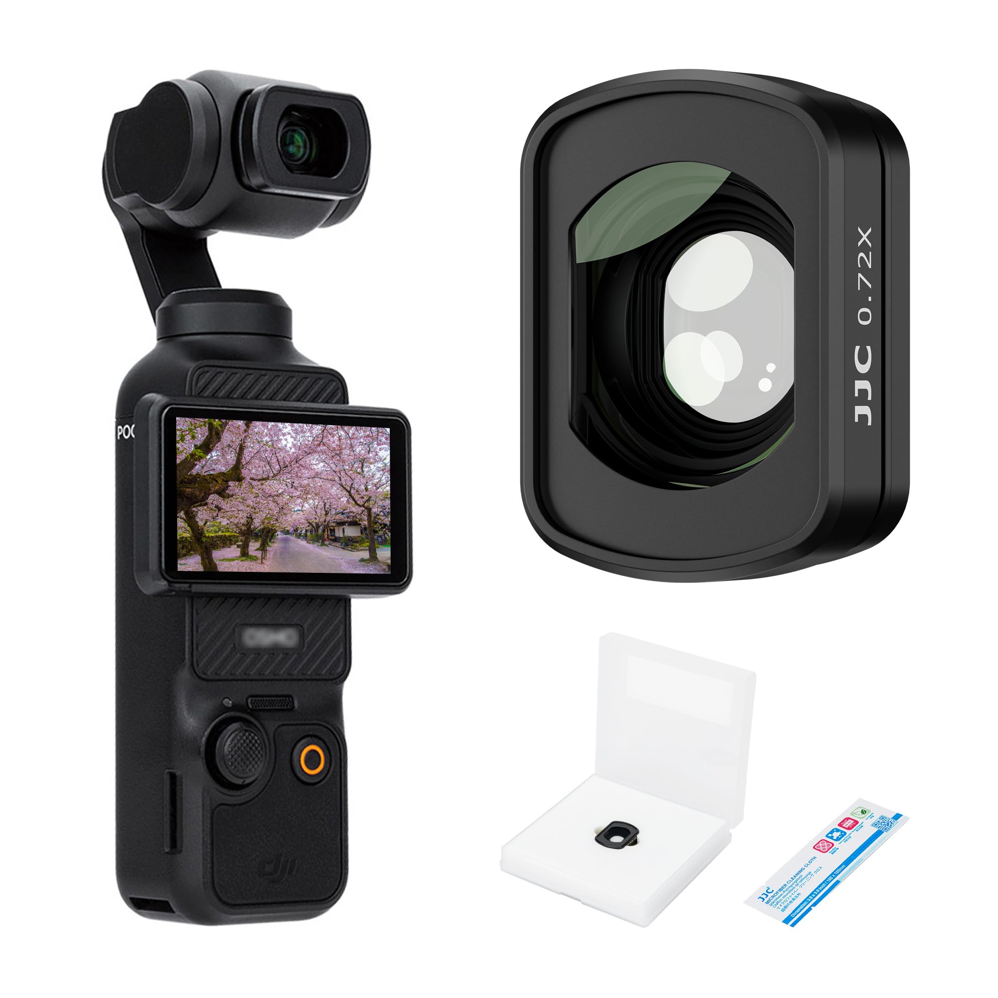 

JJC Lens with Magnetic Attachment for DJI OSMO Pocket Wide Wider Shooting HD Optical Aluminum Lens High Magnetic Easy to Ideal for Cherry Blossom