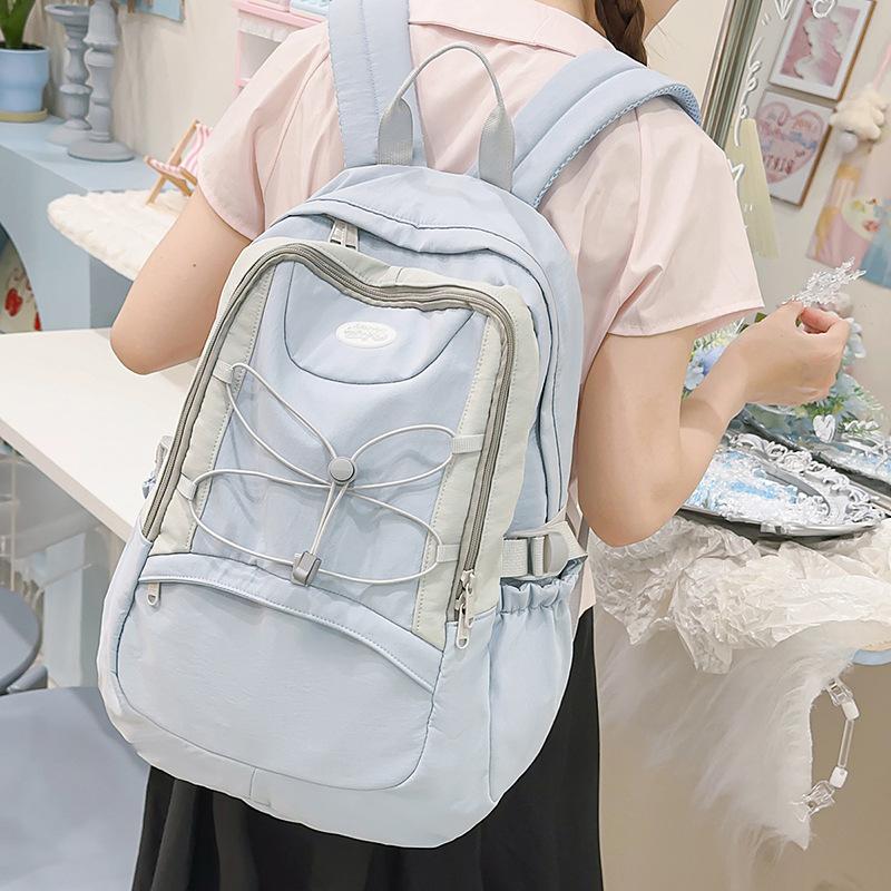 School bag girl junior high school student high school ins cute girl high value large capacity lightweight new backpack