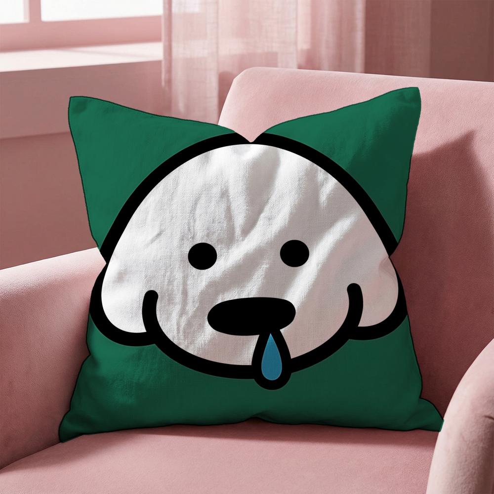Meme Cute Puppy Memes Cushion Cover MultiScene Pillow Cover for Home  Car  Reversible Soft  Durable for Daily Use