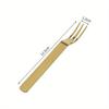 6Pcs/Set Fruit Fork with Stand Stainless Steel Coffee Tea Fork Set Cake Dessert Mini Fork Party Cutlery.
