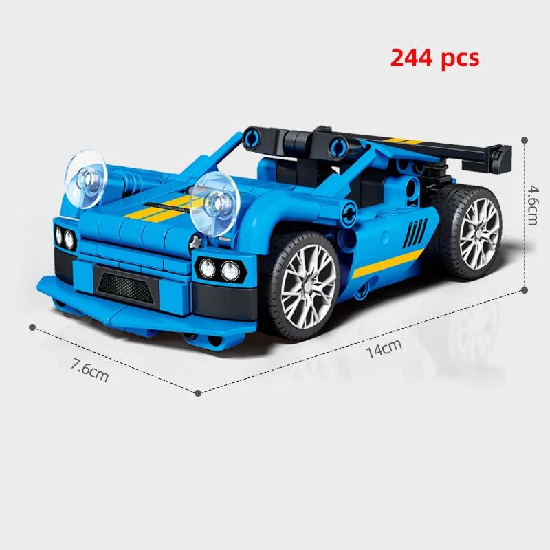 For Technical City Speed Champions Sports Car Racing Car Super Racers Figures Building Blocks Bricks Garage Toys Gifts Friends