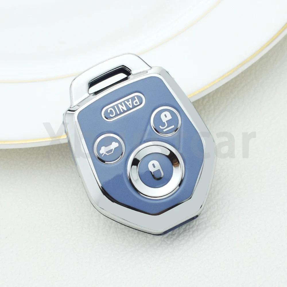 TPU Autoschlüsselhülle Abdeckung Schale Schlüsselanhänger Halter 4 Tasten Für Subaru Tribeca Forester WRX XV Outback Legacy Impreza Crosstrek